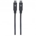 Manhattan 355223 USB-kaapeli 1 m USB 3.2 Gen 2 (3.1 Gen 2) USB C Musta Manhattan 355223 USB-kaapeli 1 m USB 3.2 Gen 2 (3.1 Gen 2) USB C Musta