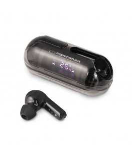 Esperanza EH239K Bluetoothiga kõrvasisene kõrvaklapid TWS must