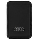 Dėklas Audi Synthetic Leather Wallet Card Slot juoda/juodas MagSafe AU-MSCH-Q3/D1-BK Dėklas Audi Synthetic Leather Wallet Card Slot juoda/juodas MagSafe AU-MSCH-Q3/D1-BK