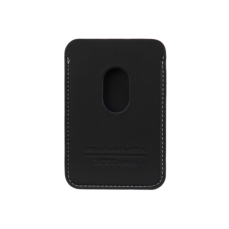 Case Audi Synthetic Leather Wallet Card Slot black/black MagSafe AU-MSCH-Q3/D1-BK – 4