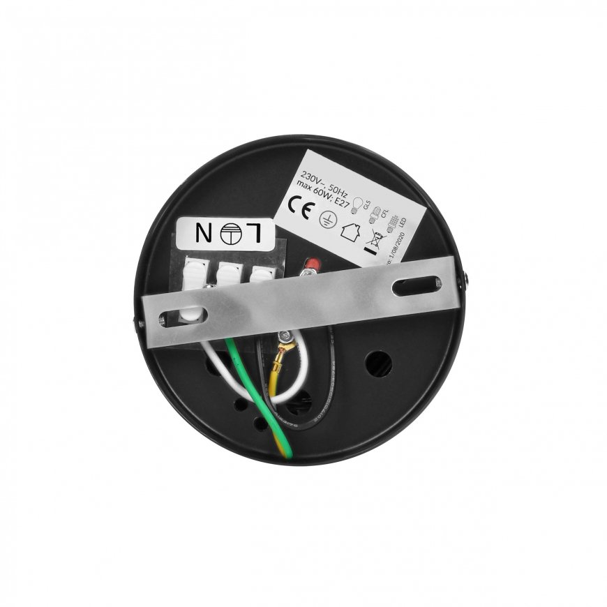 Orno KORIN 10, downlight, 60W, E27, steel, black – 5