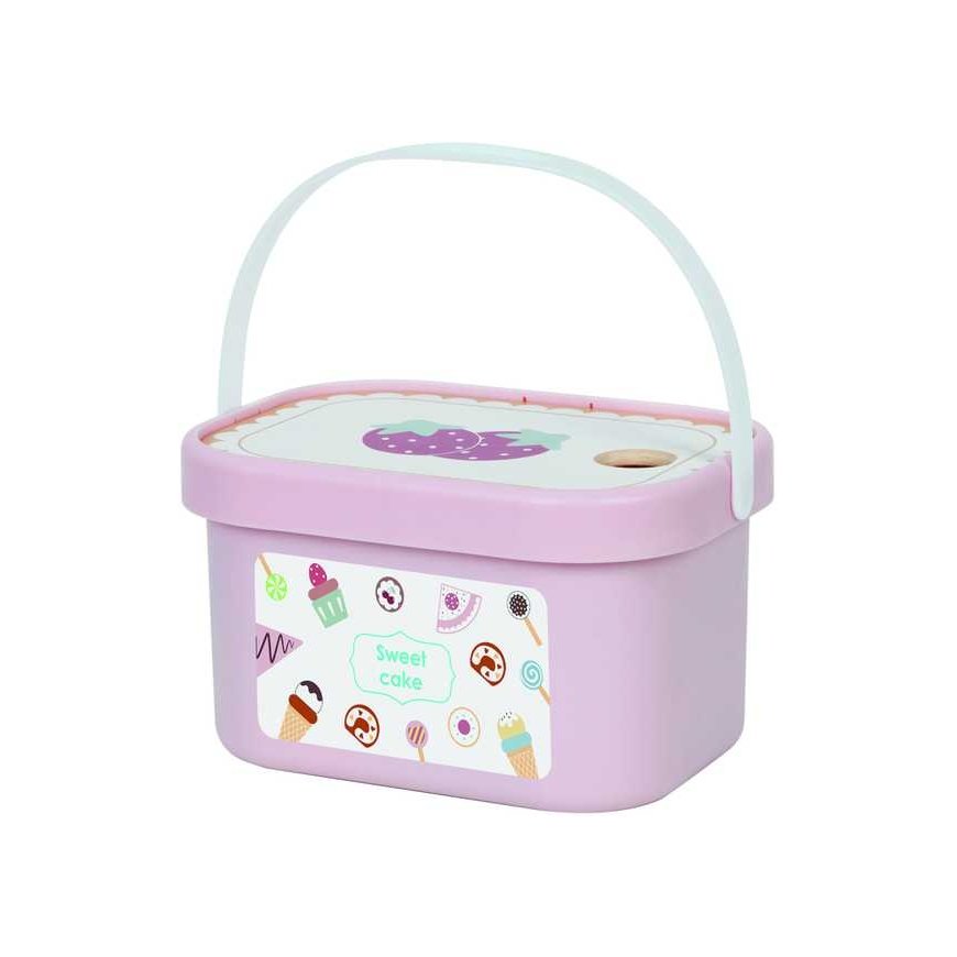 Tooky Toys TOOKY TOY Saldus pyragas Medinis saldus rinkinys dėžutėje – 2