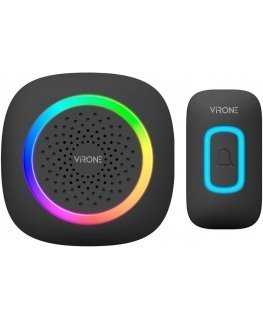 Orno PELA AC, wireless network doorbell, learning system, 60 sounds, 300m, black