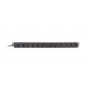 Deltaco GT-8636 power extension 3 m 12 AC outlet(s) Indoor Black Deltaco GT-8636 power extension 3 m 12 AC outlet(s) Indoor Black