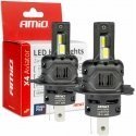 Żarówki samouke led series x4 aviator h4 6500k canbus amio-03763