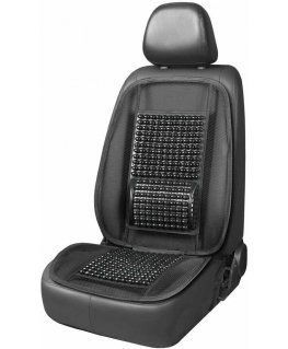 Vėdinamas sėdynės kilimėlis sėdynės karoliukai su nugaros atrama automobiliui amio-03645
