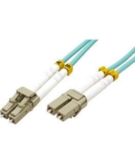 Optinis Patchcord Multi režimas (50/125), LC-LC / 15m, mėlynai žalias, ekonomiškas