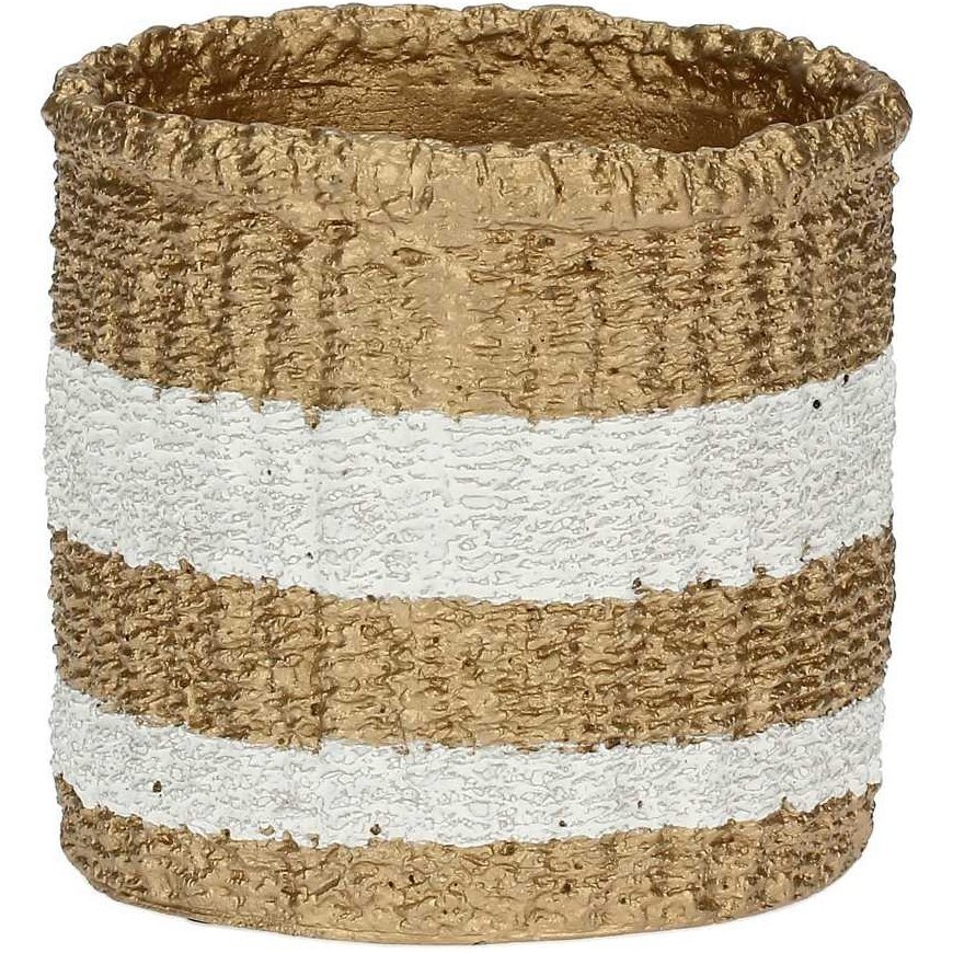 Rituali Domestici Rustykalna štuknka na doniczku Pueblo - Cream, 14.5 cm