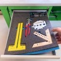 LeanFoam tool foam shadow board 58x48 cm graphite blue LeanCraft [LF-AB-48/58] for drawers and carts