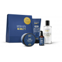 Steve´s Steves No Bullt Shaving Box Blue Velvet - Dárková sada Steve´s Steves No Bullt Shaving Box Blue Velvet - Dárková sada
