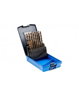 PFERD Spiral drill set 19-piece INOX HSSE N DIN 338 for tough and hard materials