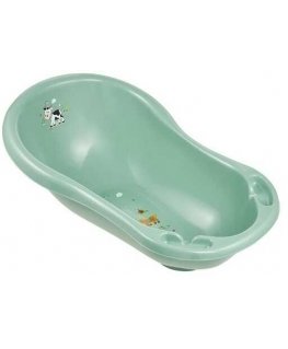 KEEEPER bathtub with stopper FUNNY FARM, green, 84 cm, 18426