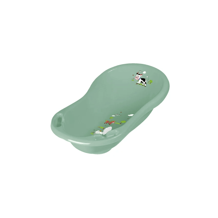 KEEEPER bathtub with stopper FUNNY FARM, green, 84 cm, 18426 – 5