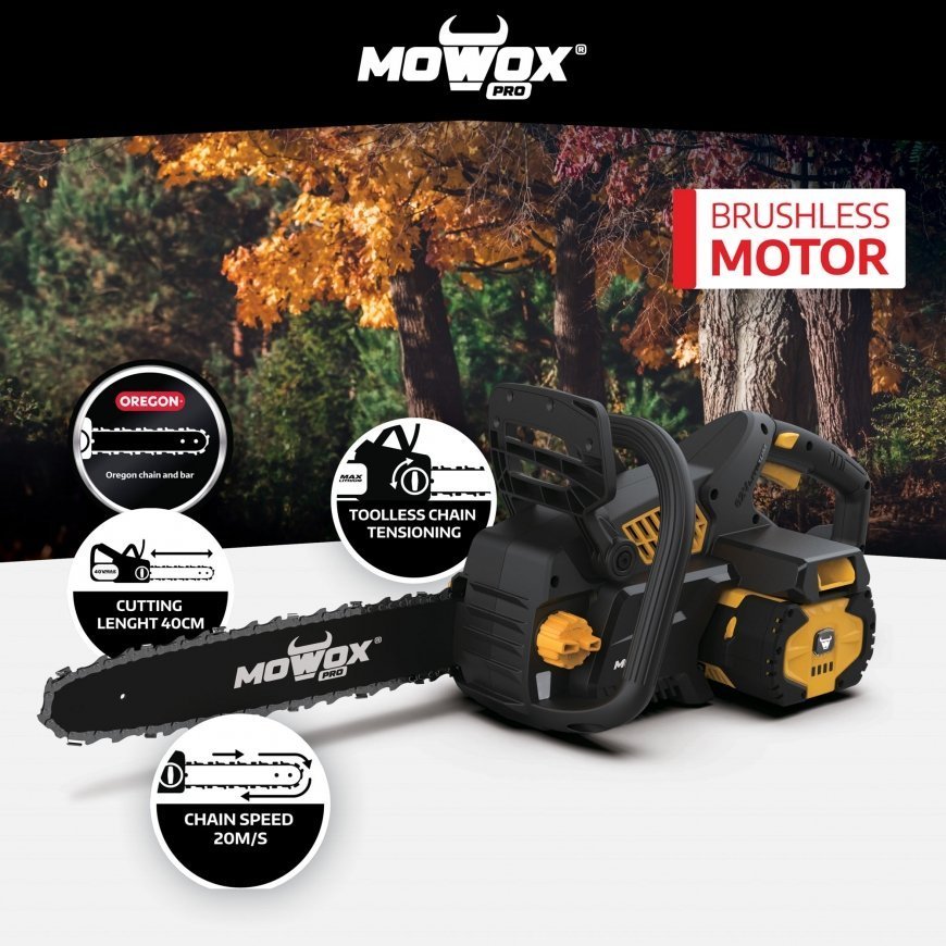 MoWox | Excel Series Hand Held Battery Chain Saw With Toolless – 5