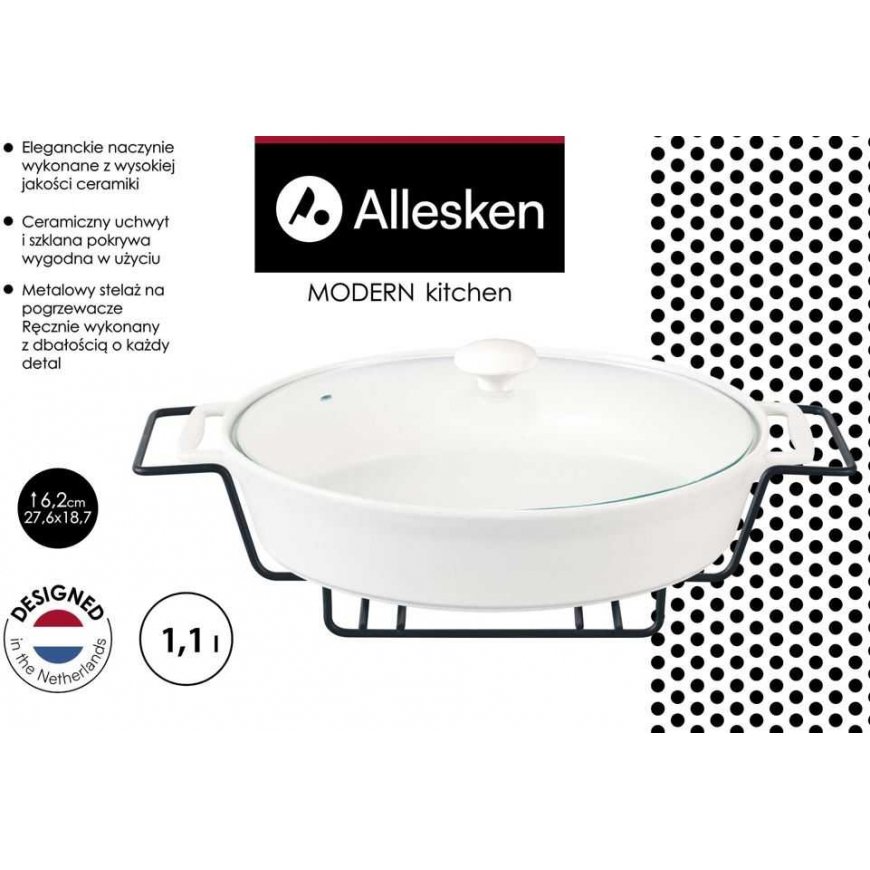 Allesken MODERN KITCHEN Naczynie su podgrzewaczem 1.1L 2x18.7xh6.2cm