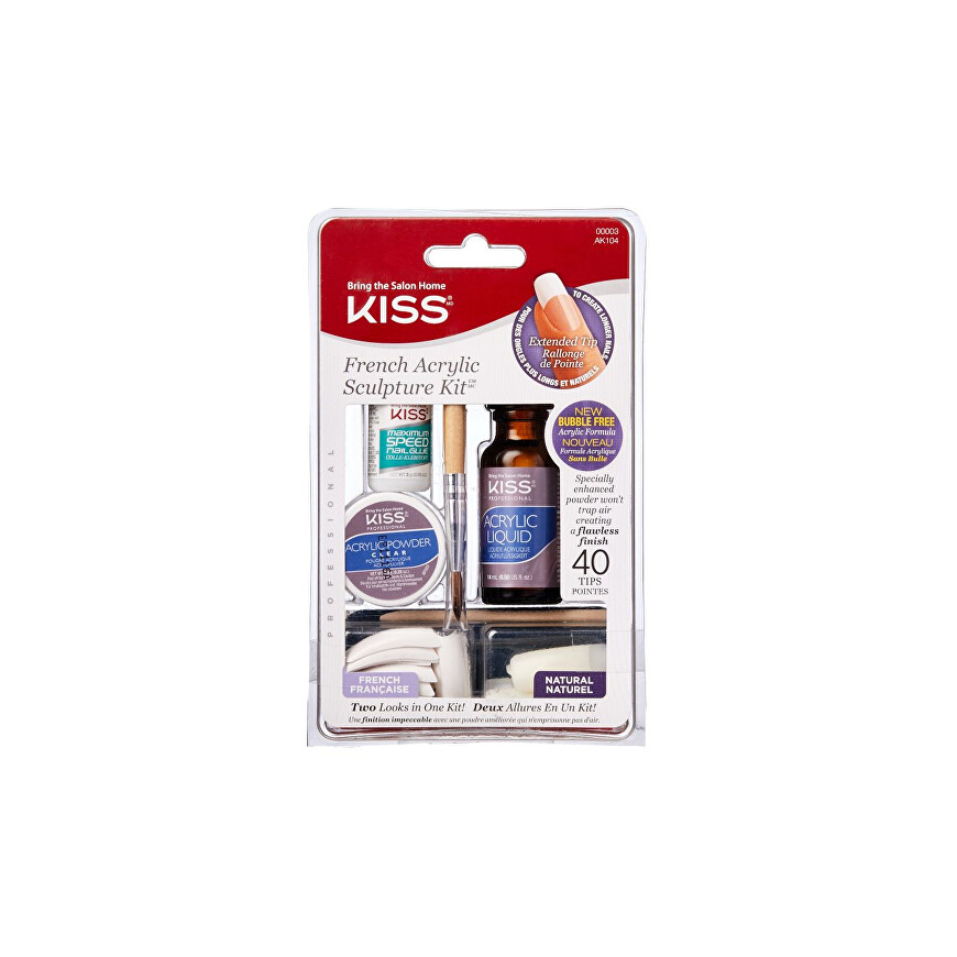Kiss My Face French Sculpture Acrylic Kit - Acrylic set of french manicure