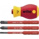 Screwdriver WIHA VDE Stubby VDE For electricians 1000 V, with 3 tips Slim bit, SB Screwdriver WIHA VDE Stubby VDE For electricians 1000 V, with 3 tips Slim bit, SB