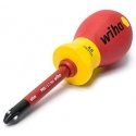 Screwdriver WIHA VDE Stubby VDE For electricians 1000 V, with 3 tips Slim bit, SB Screwdriver WIHA VDE Stubby VDE For electricians 1000 V, with 3 tips Slim bit, SB