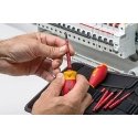 Screwdriver WIHA VDE Stubby VDE For electricians 1000 V, with 3 tips Slim bit, SB Screwdriver WIHA VDE Stubby VDE For electricians 1000 V, with 3 tips Slim bit, SB