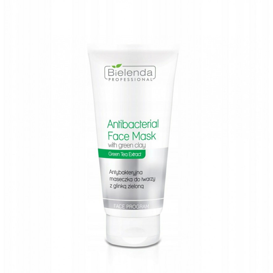Activeshop Bielenda professional antibacterial face mask with green clay Antibacterial face mask with green clay 150g