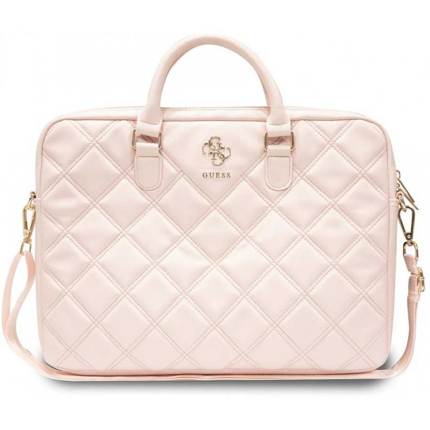 Guess Krepšys GUCB15ZPSQSSGP 16" rožinė/pink Quilted 4G