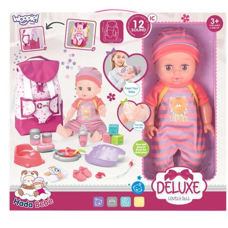 WOOPIE ROYAL Doll nanny set with