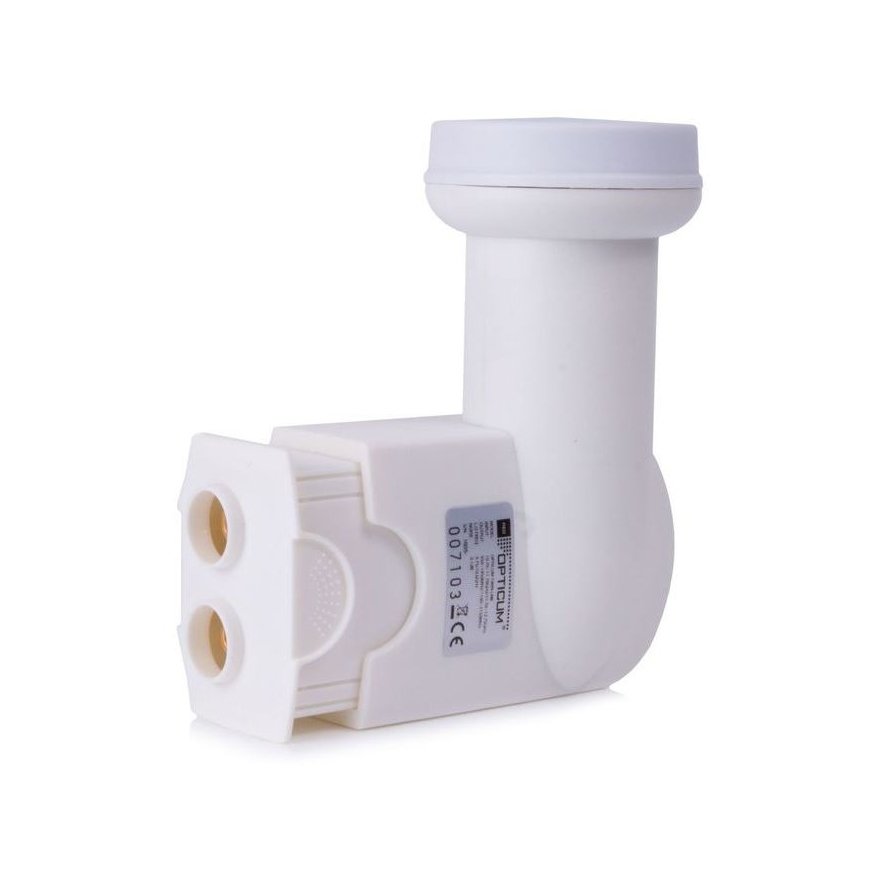 Opticum Robust Twin Trokšņu mazināšanas bloka pārveidotājs satelītšķīvjiem (LNB) 10,7 - 12,75 GHz Ba – 2