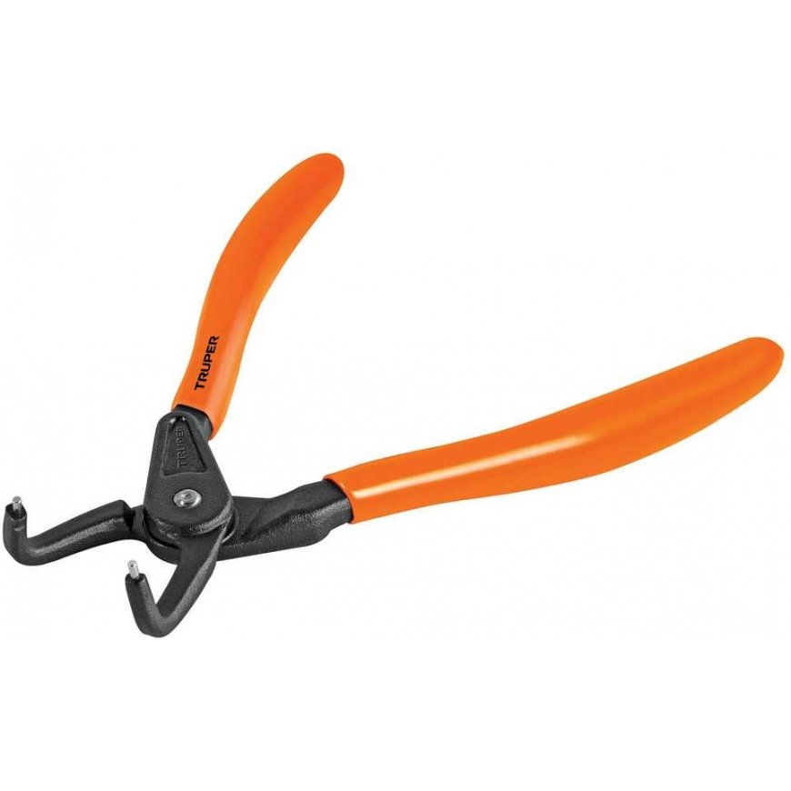 Pliers for compressing inner rings, curved, 170mm Truper® – 2