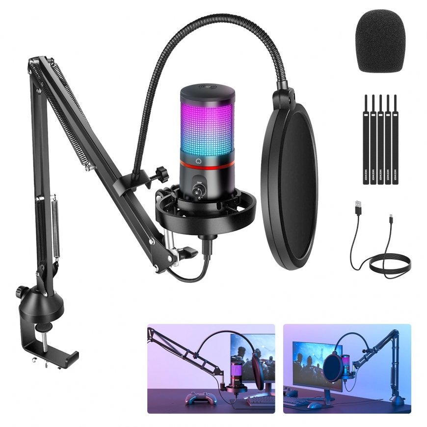 NEEWER RGB USB MICROPHONE 4 in