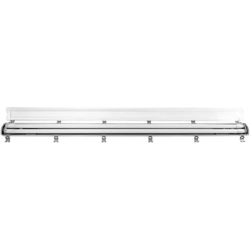 Orno VUMBI II T8 LED 2*22W hermetiškas šviestuvas su T8 LED liuminescencinėmis lempomis, 4800lm, IP65, 4000K – 5