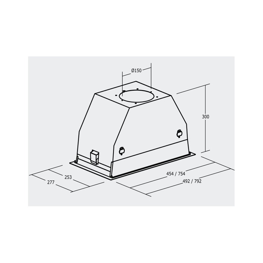 CATA GC Dual Sisseehitatud Valge 820 m³/h – 2