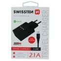 Swissten Smart IC Travel Charger 2x USB 2.1A with Lightning MFI Cable 1.2 m Swissten Smart IC Travel Charger 2x USB 2.1A with Lightning MFI Cable 1.2 m