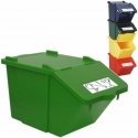 MEVA Double-deck waste sorting container - green, 45L