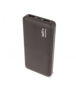 Setty Power Bank 10000mAh Universal Charger for devices 5V 2.1A + Micro USB Cable Black