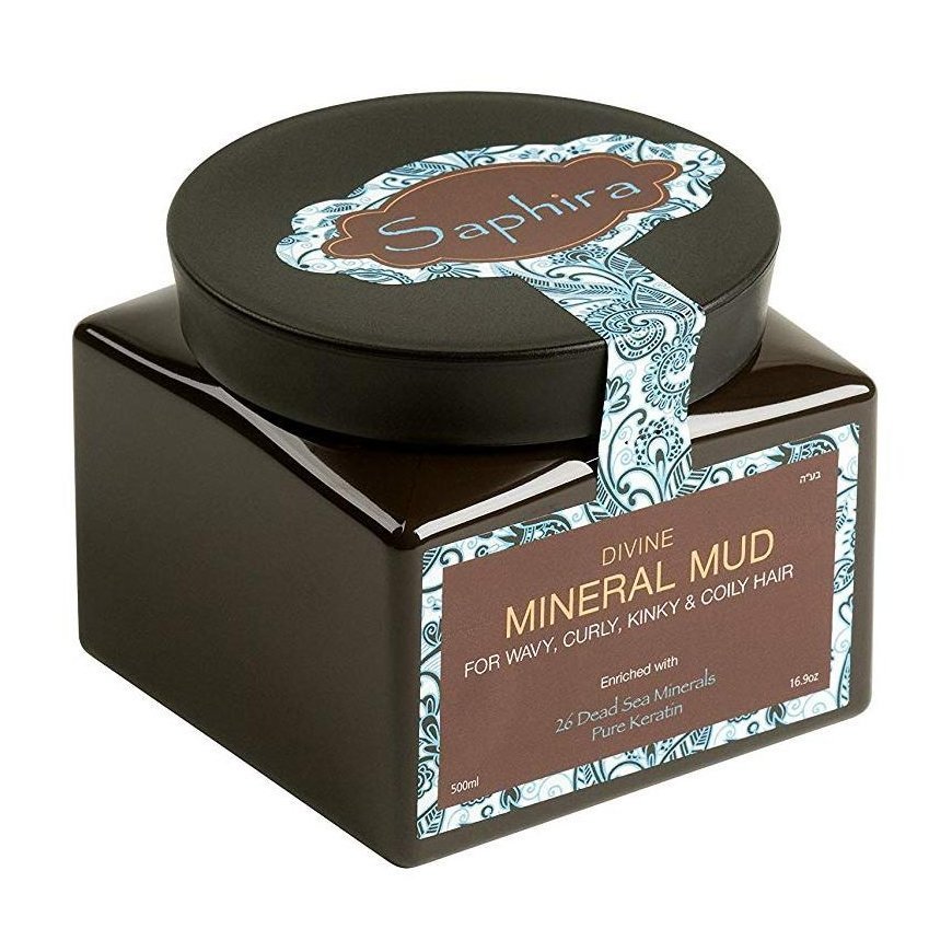 Saphira Divine Mineral Mud kaukė-mineralinis purvas besipučiantiems plaukams, intensyviai drėkinantis, 500 ml