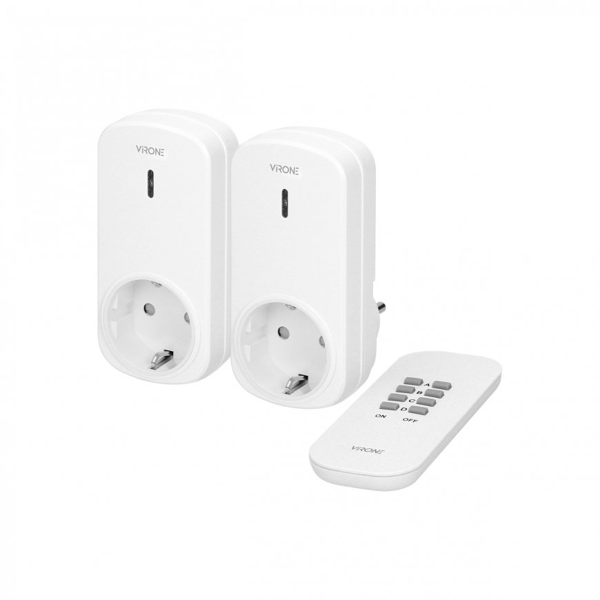 Orno 2+1 remote controlled wireless socket