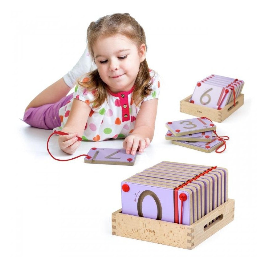 Magnetic signs Learning to write numbers Viga – 4