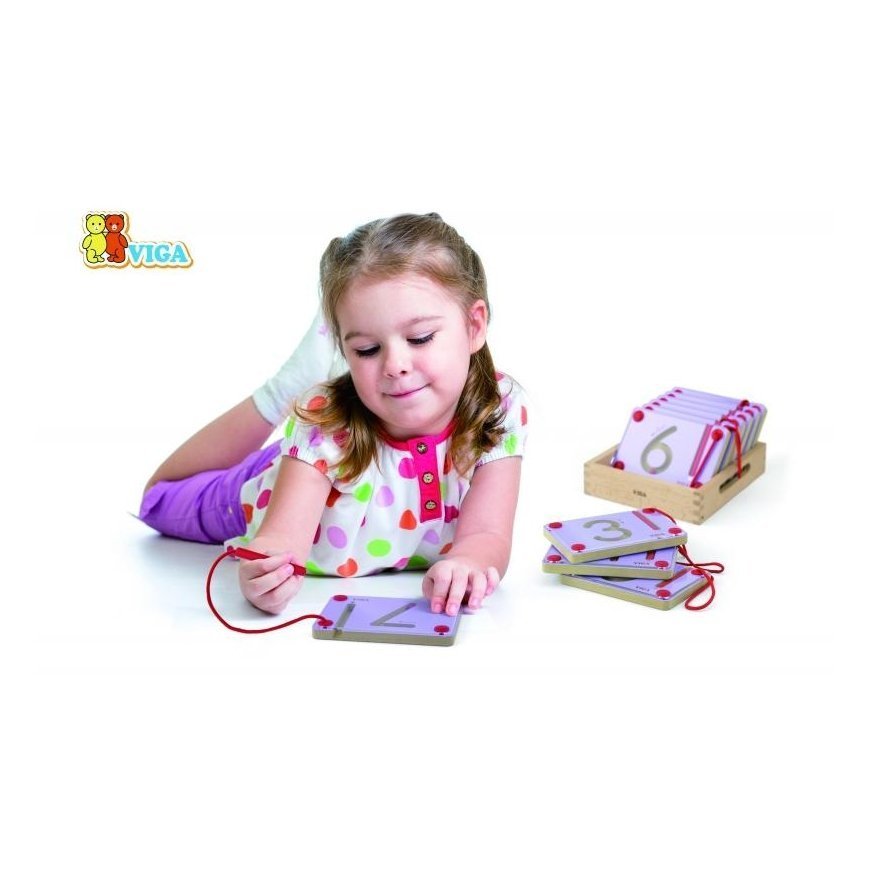 Magnetic signs Learning to write numbers Viga – 5