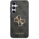 Original GUESS Front Panel Case GUHCS24S4GMGGR for Samsung S24 (Leather 4G Metal Logo/Black) Original GUESS Front Panel Case GUHCS24S4GMGGR for Samsung S24 (Leather 4G Metal Logo/Black)