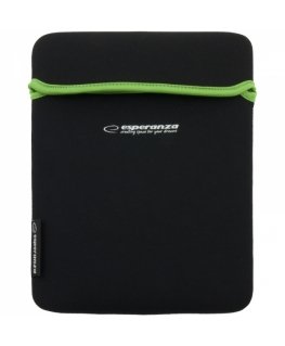 Esperanza ET172G tablet case 24.6 cm (9.7") Pouch case Black, Green