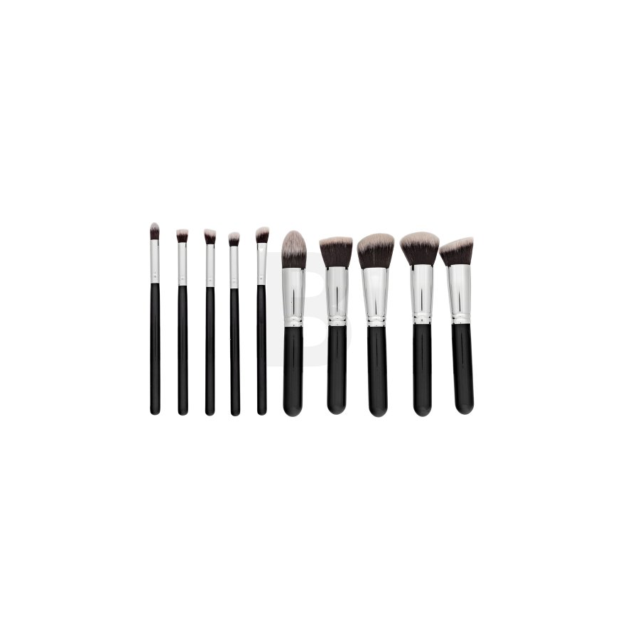 MIMO Makeup Set Kabuki Black 10 Pcs