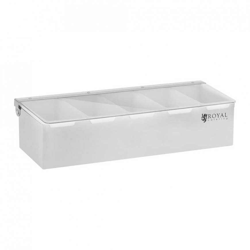 Royal Catering Bartender container for drink accessories + 5 container inserts. Plastic – 2