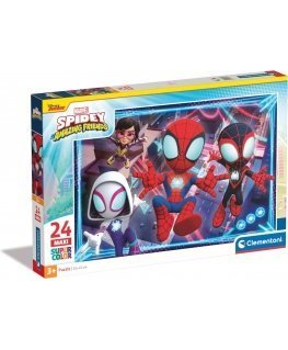 Puzzles 24 elements Maxi Super Color Spidey and His Amazing Friends
