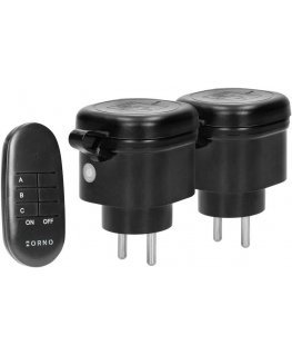 Orno Belaidžių mini lizdų rinkinys valdomas nuotolinio valdymo pulteliu 2 + 1, IP44
