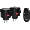 Orno Wireless mini-socket set controlled by remote control 2 + 1, IP44 Orno Wireless mini-socket set controlled by remote control 2 + 1, IP44