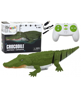 Lean Toys Remotely Controlled Water Crocodile Swimming Into Water By Remote Control