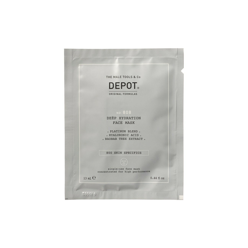 Depot, 800 Skin Specifics No. 808, Hyaluronic Acid, Deeply Hydrating/Soothing & Revitalizing, Sheet Mask, For Face, Day, 12 pcs, – 3