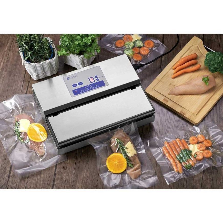 Royal Catering Juostinė vakuuminio pakavimo mašina maistui 31 cm 440 W – 5