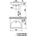 Jika Laufen MIO washbasin 64x55 cm, for people with disabilities Jika Laufen MIO washbasin 64x55 cm, for people with disabilities