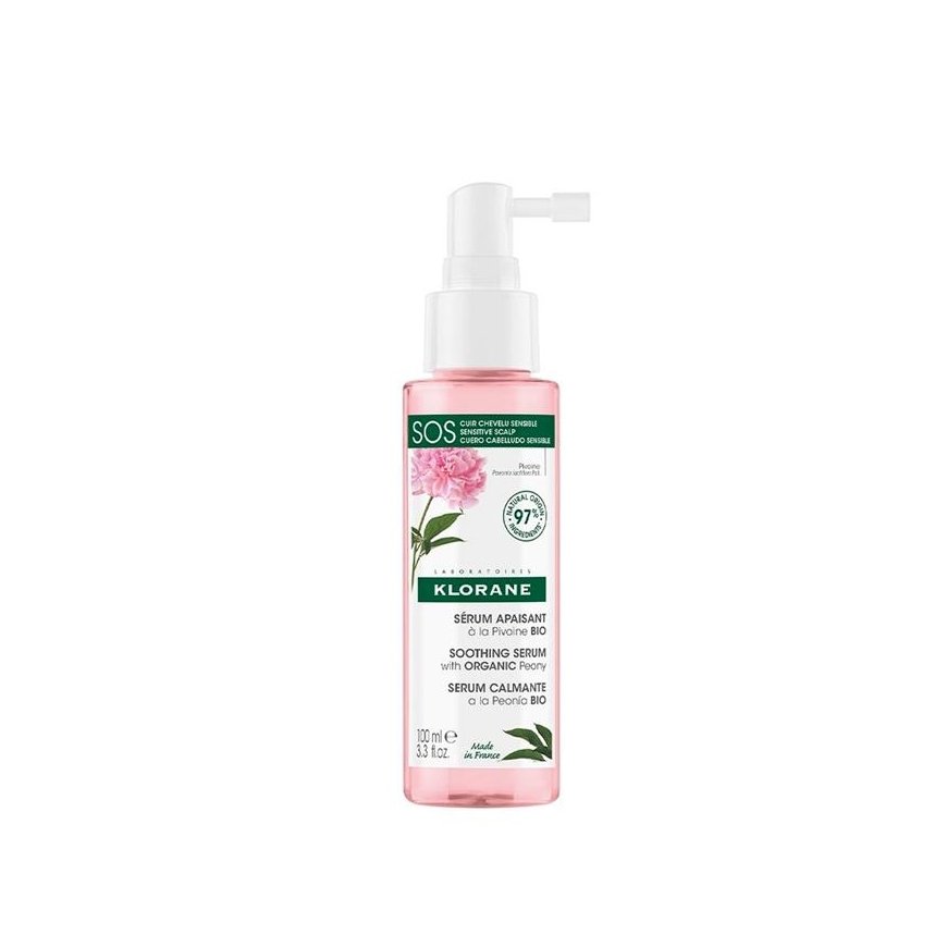 Klorane SOS soothing serum with peony Bio 100ml